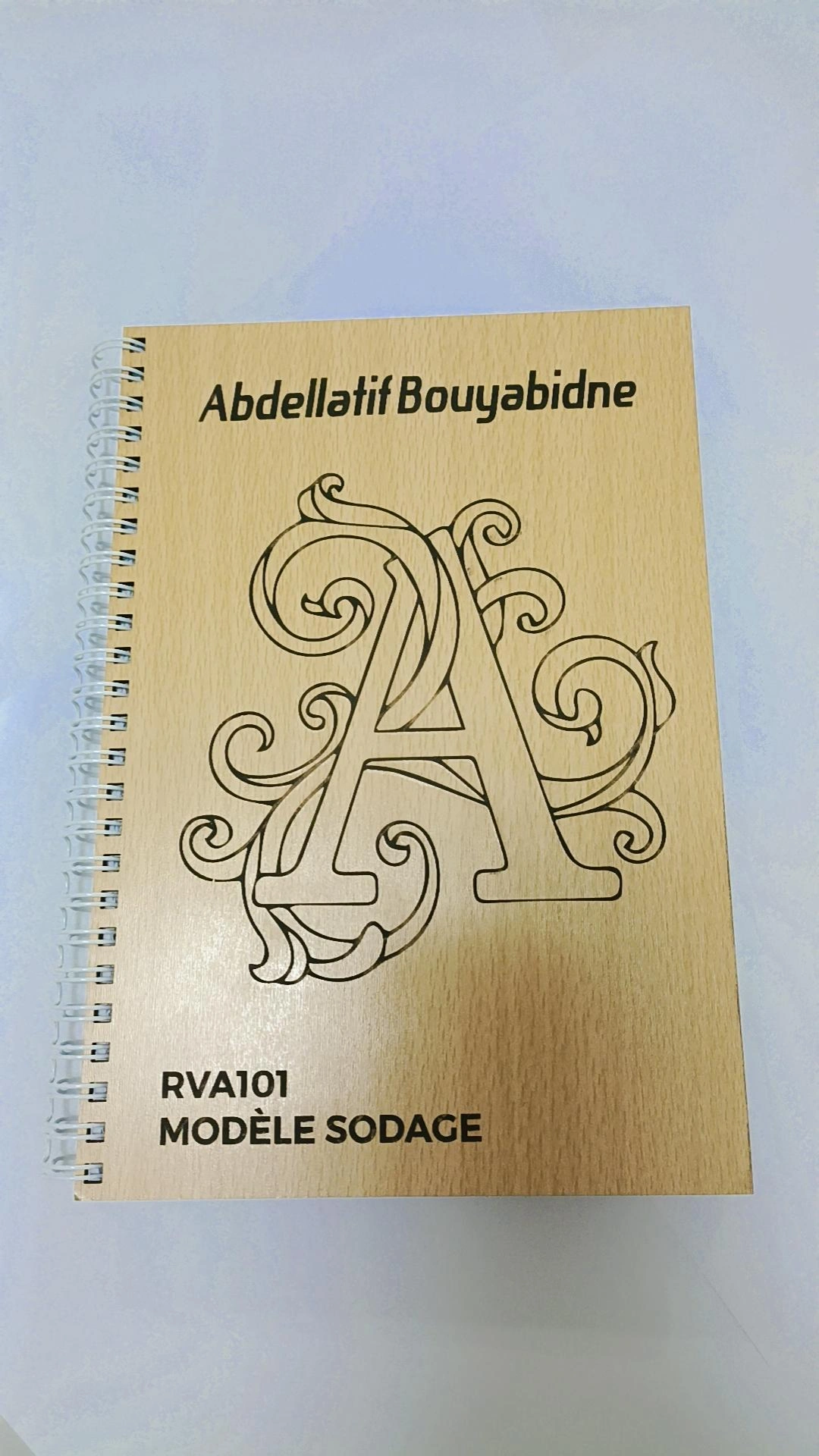 Notebook personnalisé en Bois