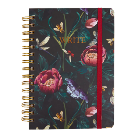 Notebook Floral Noire