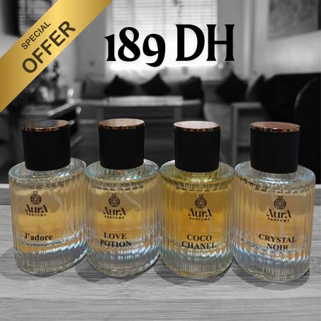 Pack 4 parfums - 50ml