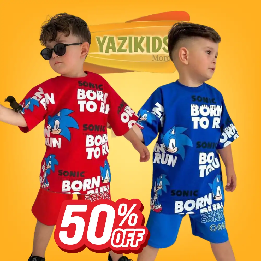 Ensemble Sonic Born to Run pour enfants (T-shirt + Short)