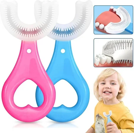 Kids ToothBrush U-Shaped - Heart  U فرشاة أسنان للأطفال على شكل