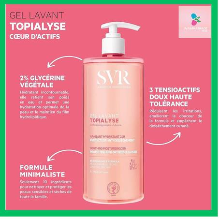 SVR TOPIALYSE GEL LAVANT FLACON POMPE 1L
