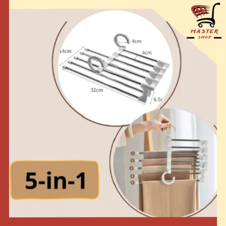 Cintre multifonctionnel 5-in-1