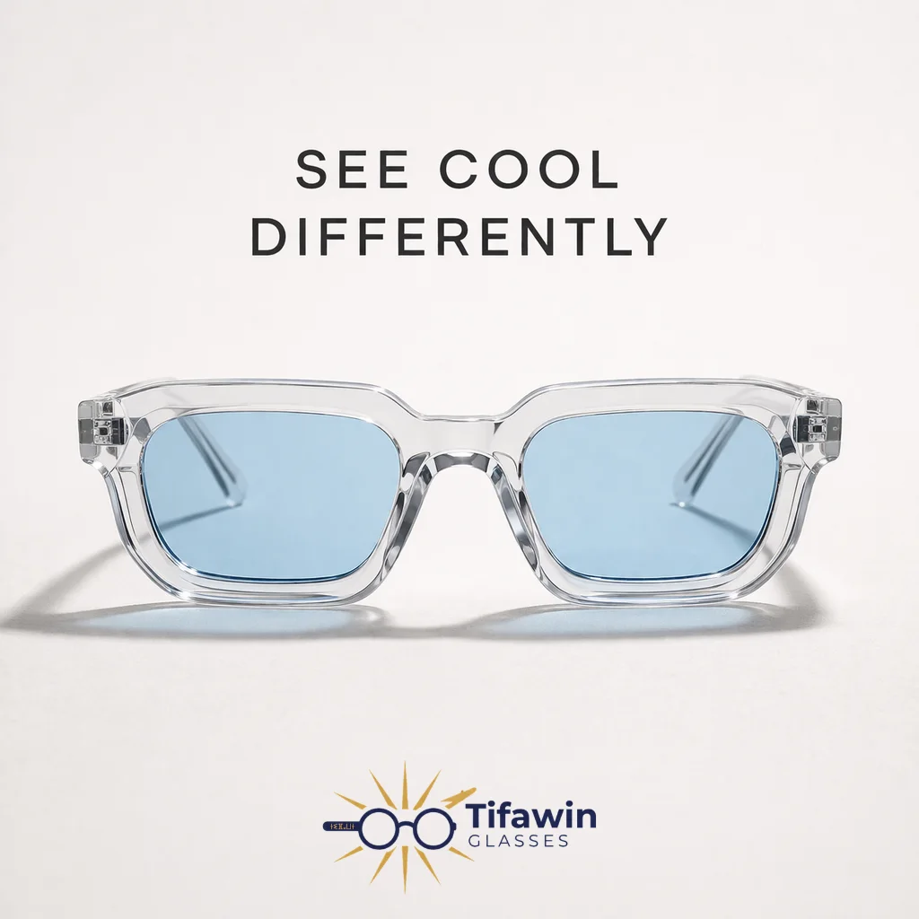 Tifawin Clear Blue Sunglasses