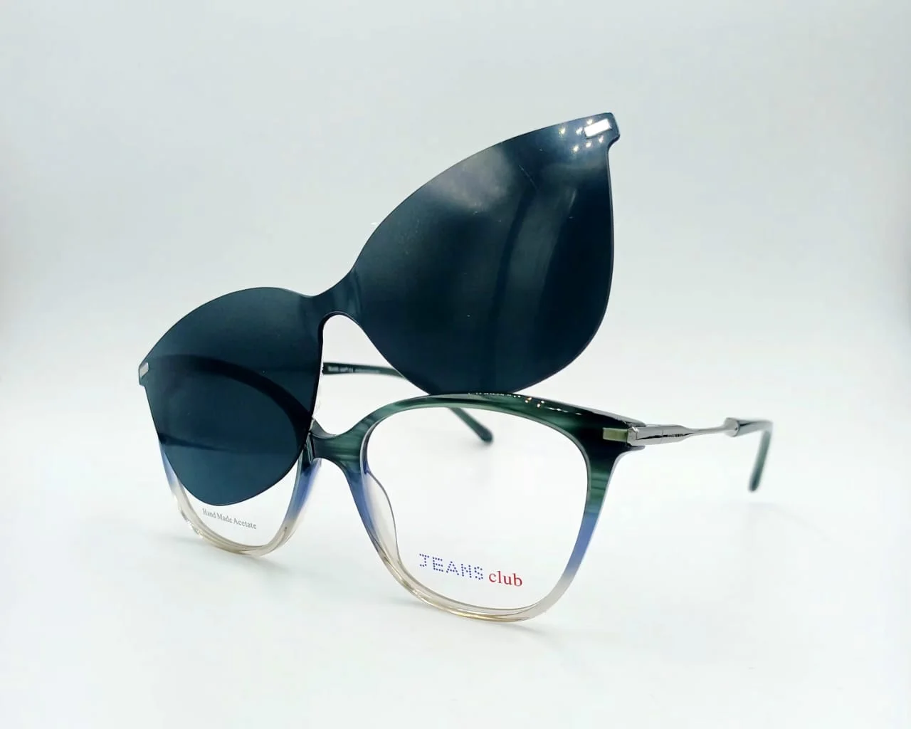 Monture clip‑on JEANS club Vert dégradé