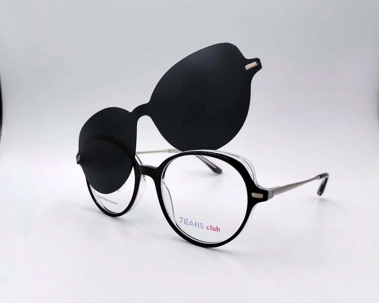 Monture flip‑up Noir Rond