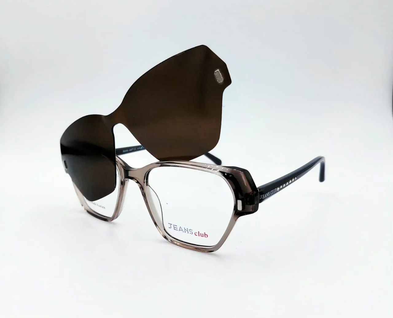 Monture clip‑on Noir Vert Foncé