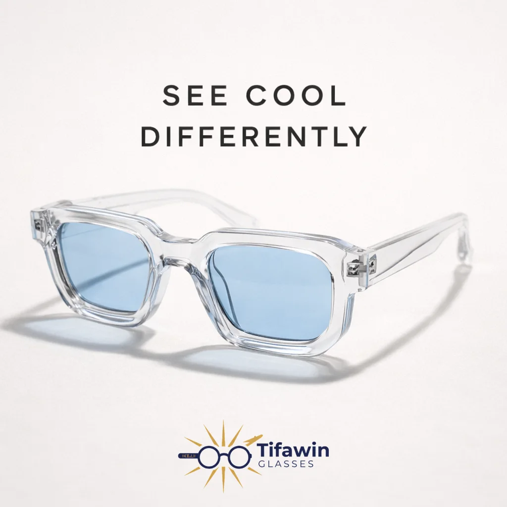 Tifawin Clear Blue Sunglasses
