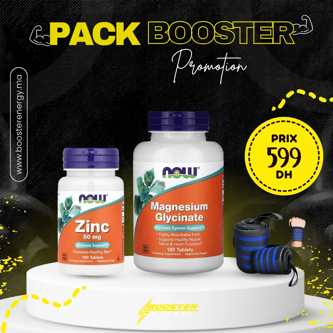 PACK RÉCUPÉRATION PROFONDE & IMMUNITÉ : Magnésium Glycinate + Zinc 50 mg