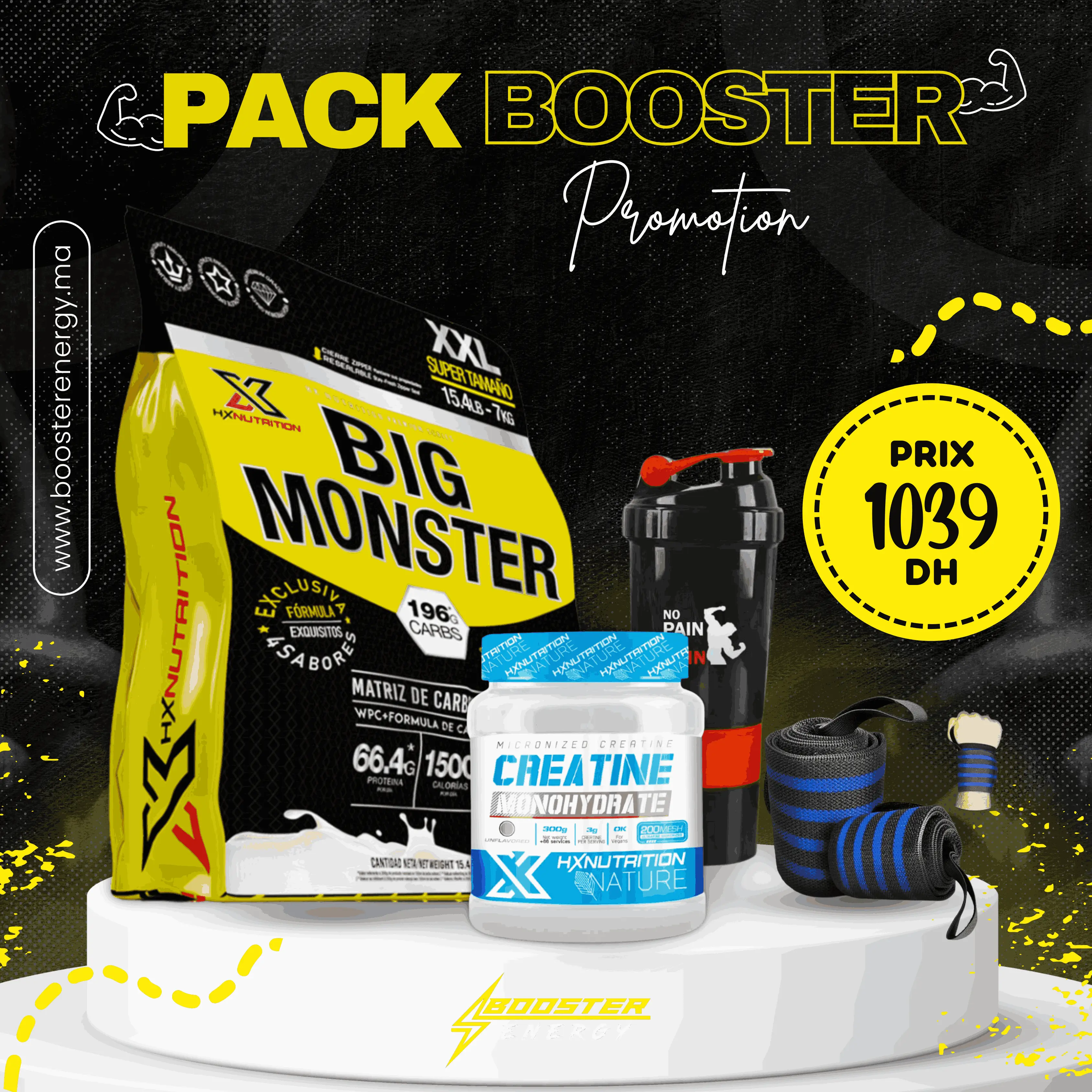 PACK BOOSTER PROMOTION - BIG MONSTER & Creatine HX