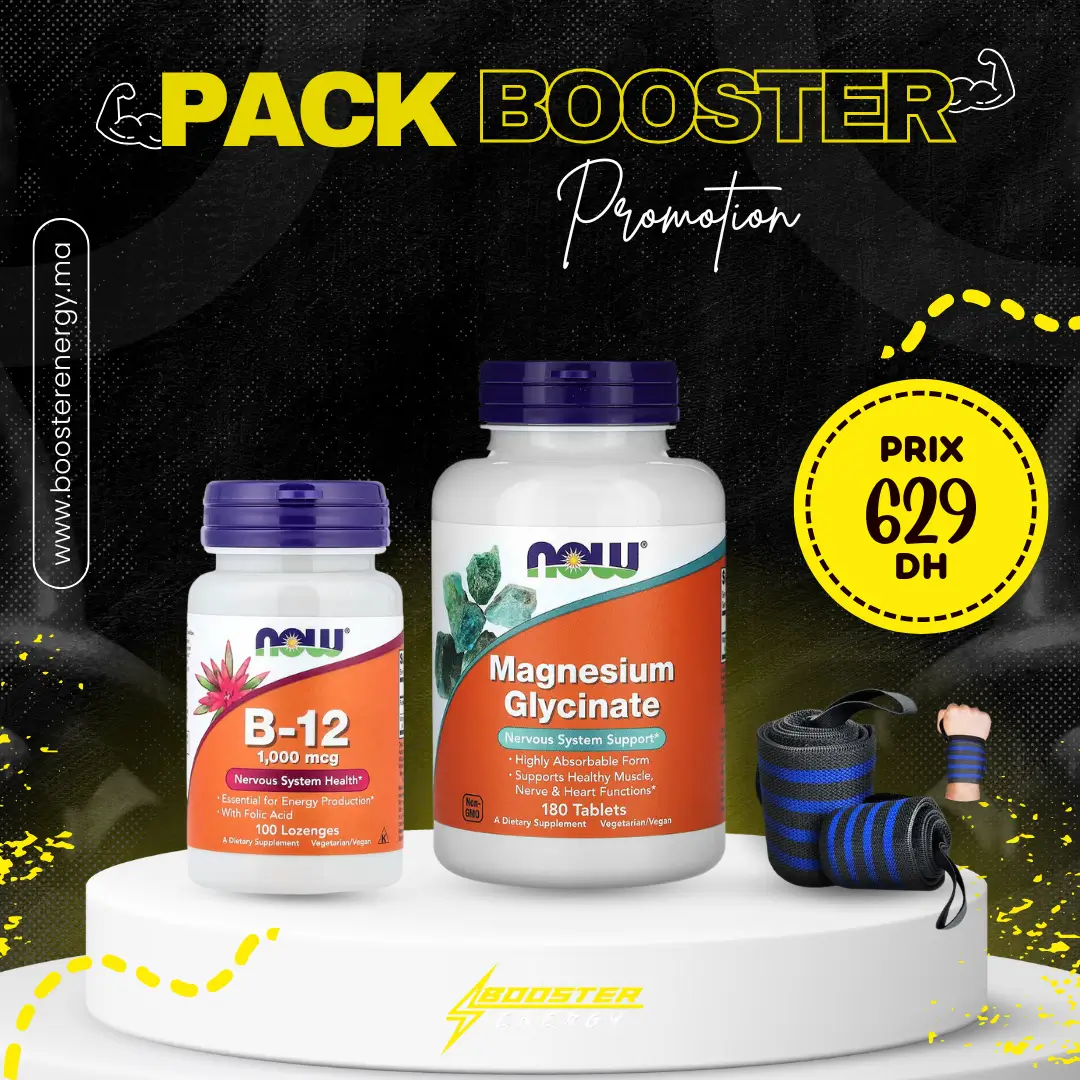 PACK SOMMEIL, RÉCUP & ÉNERGIE : Magnésium Glycinate + Vitamine B-12