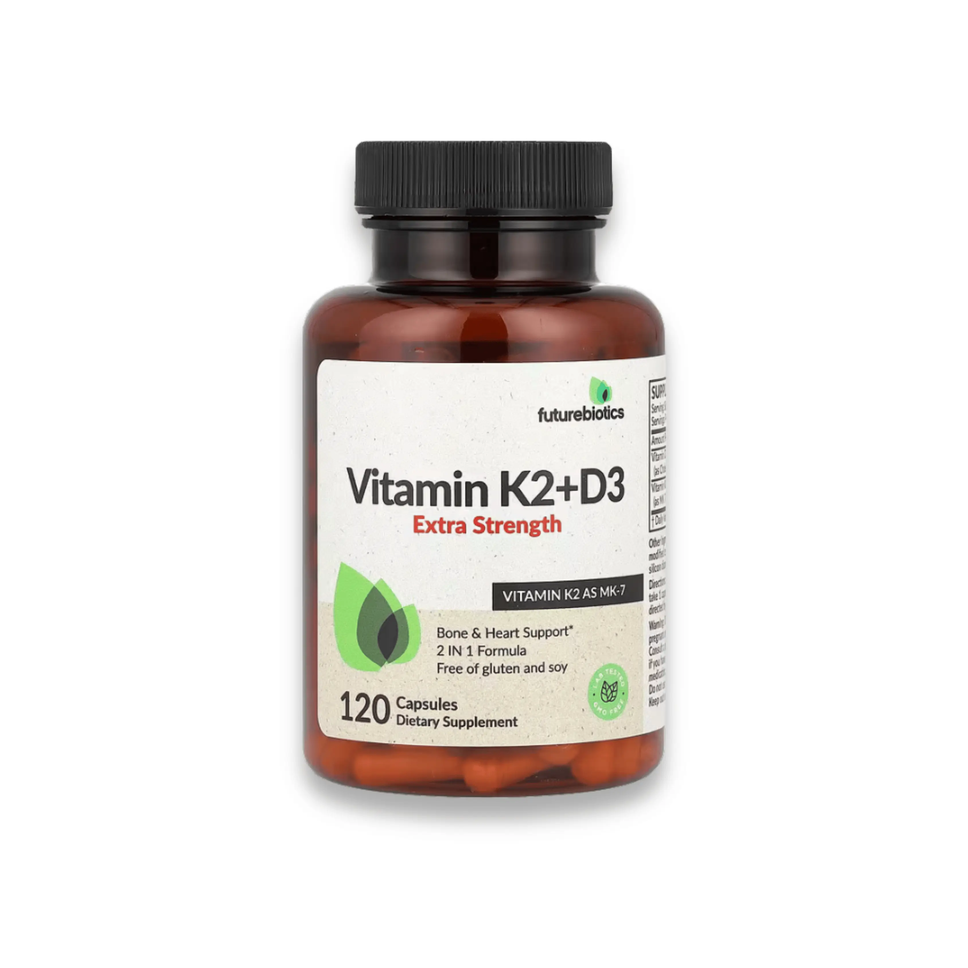 Vitamine K2 + D3 Extra Strength – Futurebiotics 120 Capsules