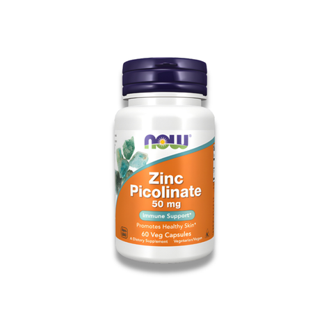 NOW Zinc Picolinate 50mg 60 Veg Capsules