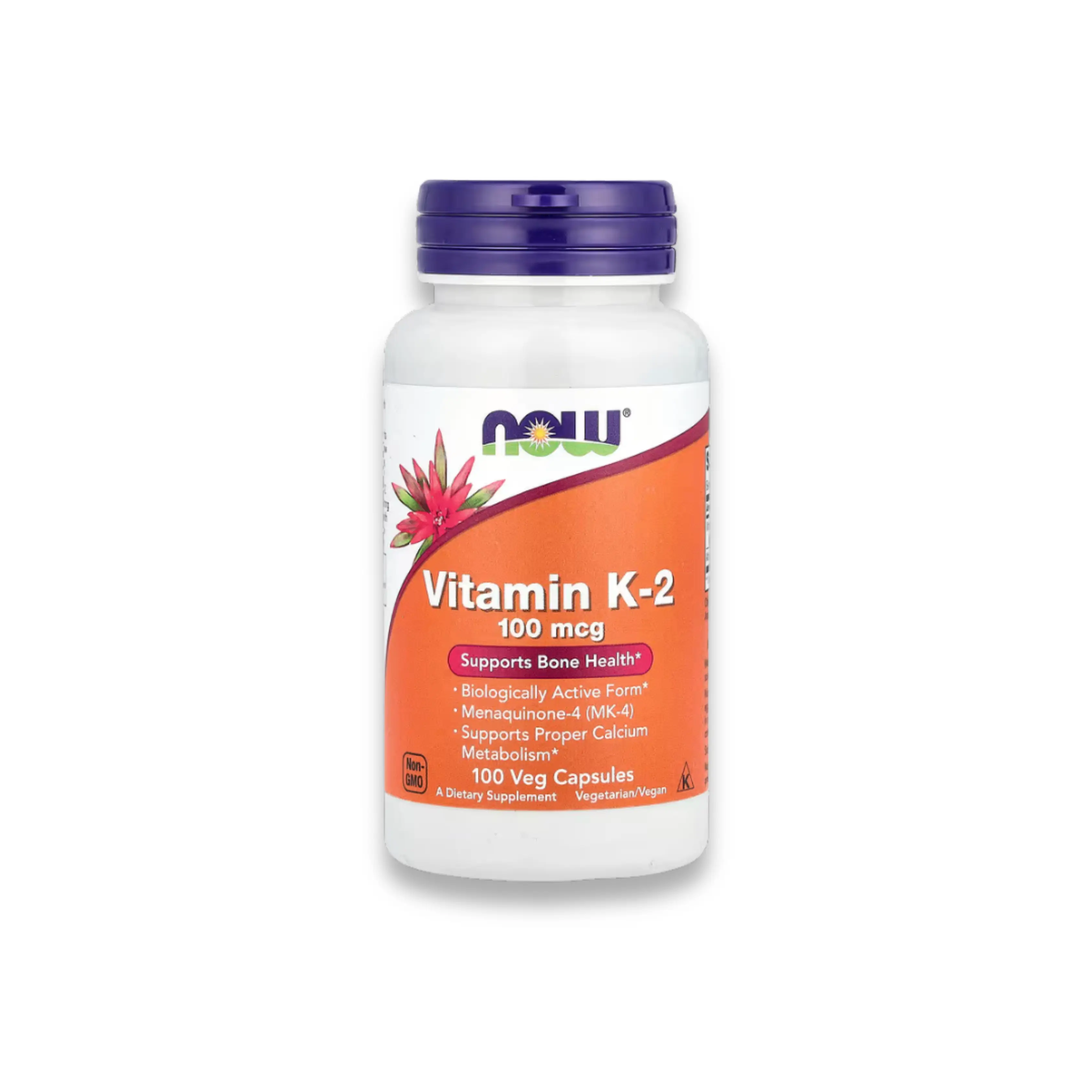 Vitamine K-2 100 mcg – NOW Foods 250 Veg Capsules