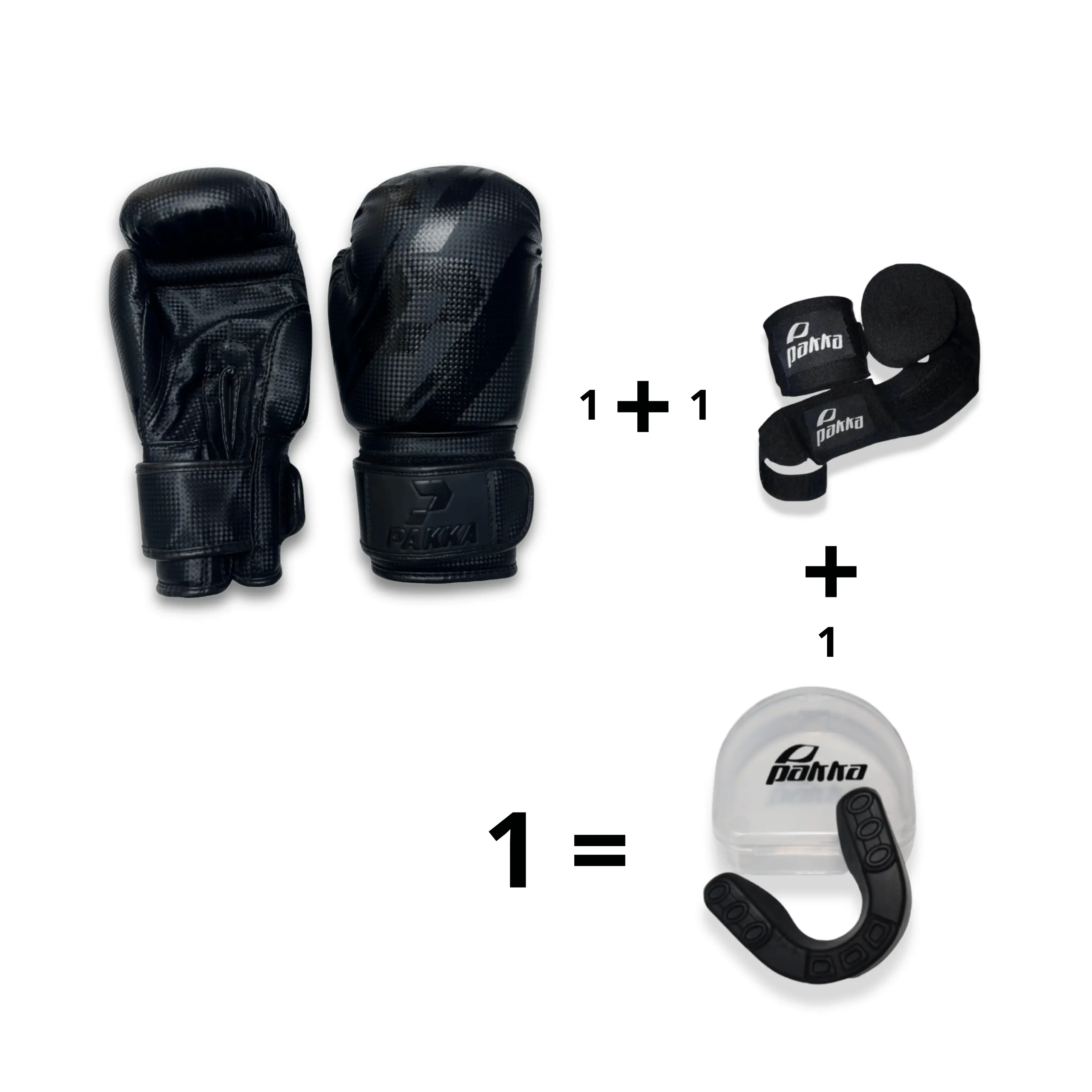 Pack Protections Complètes PAKKA - Protège-tibias + Bandes + Protège-dents