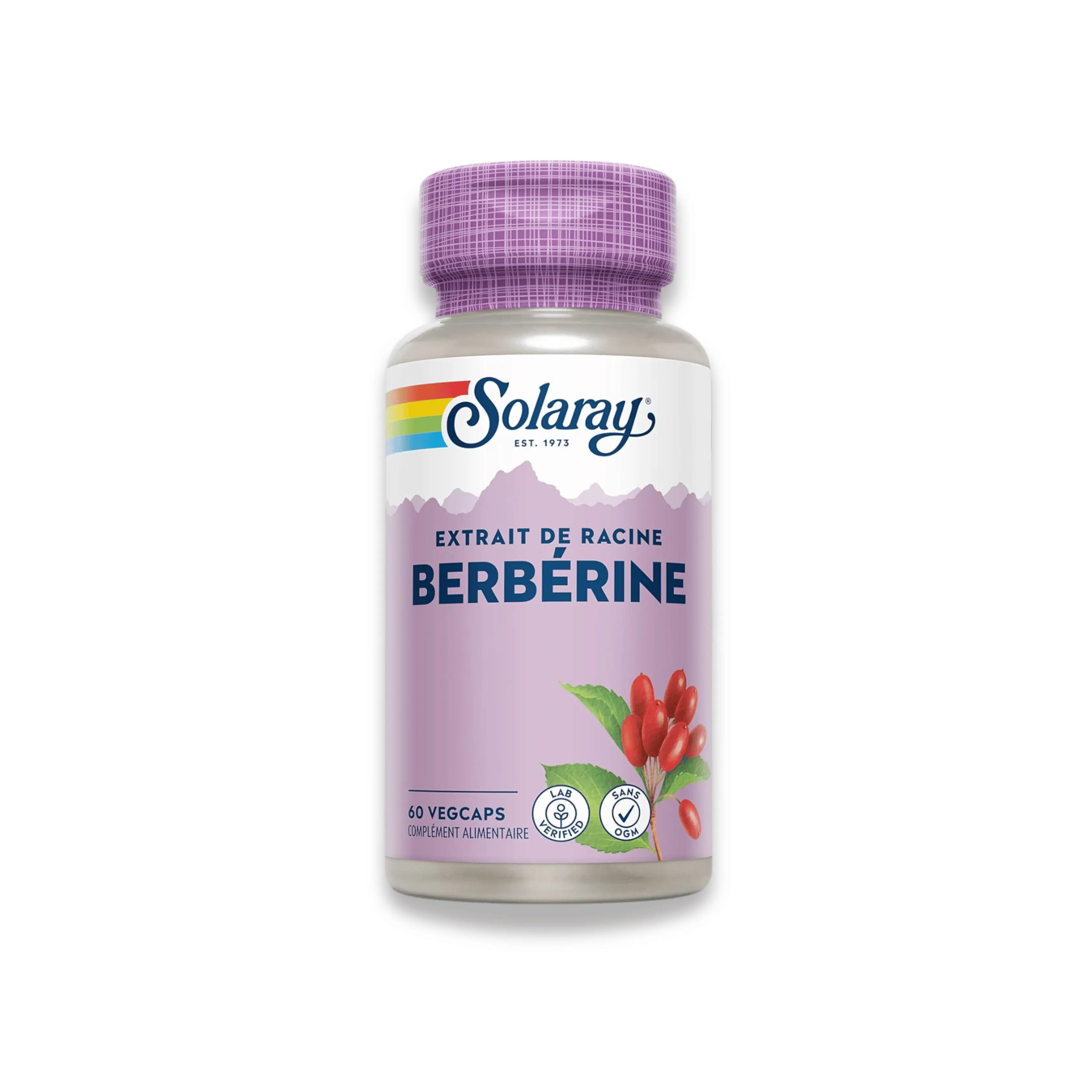 Solaray Berbérine 500 mg – Glycémie, Métabolisme & Digestion | 60 Capsules