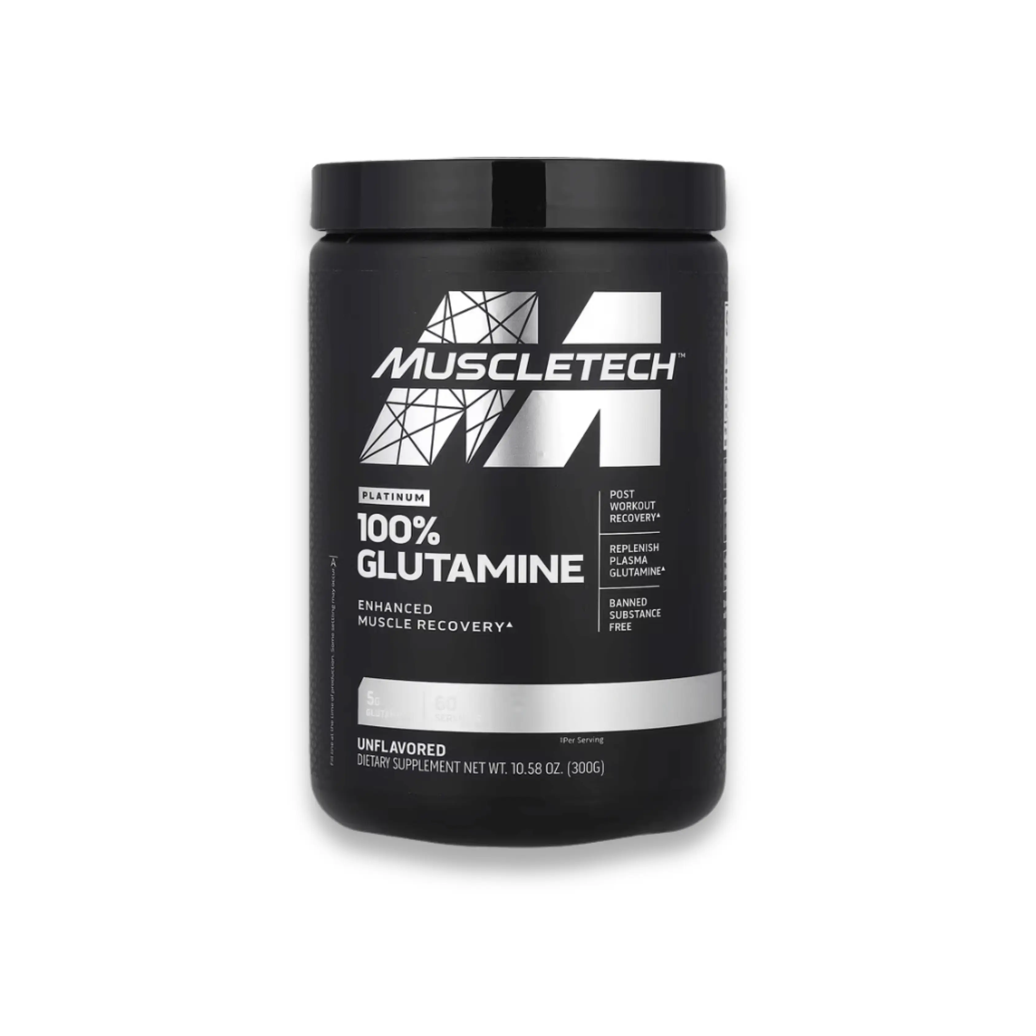Glutamine Platinum Non Aromatisée MuscleTech 100% – 300 g