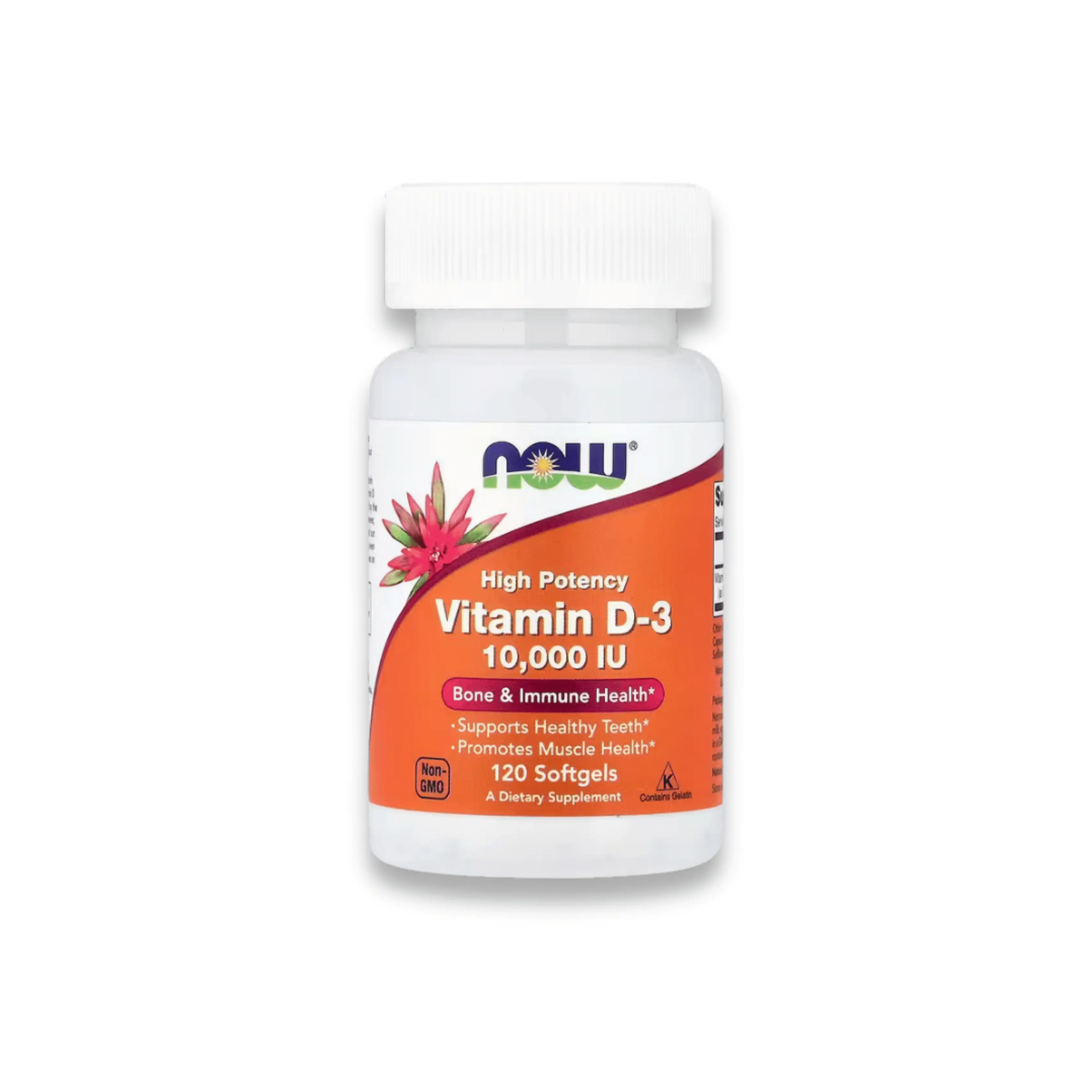 Vitamine D3 Haute Puissance 10 000 IU – NOW Foods 120 Softgels