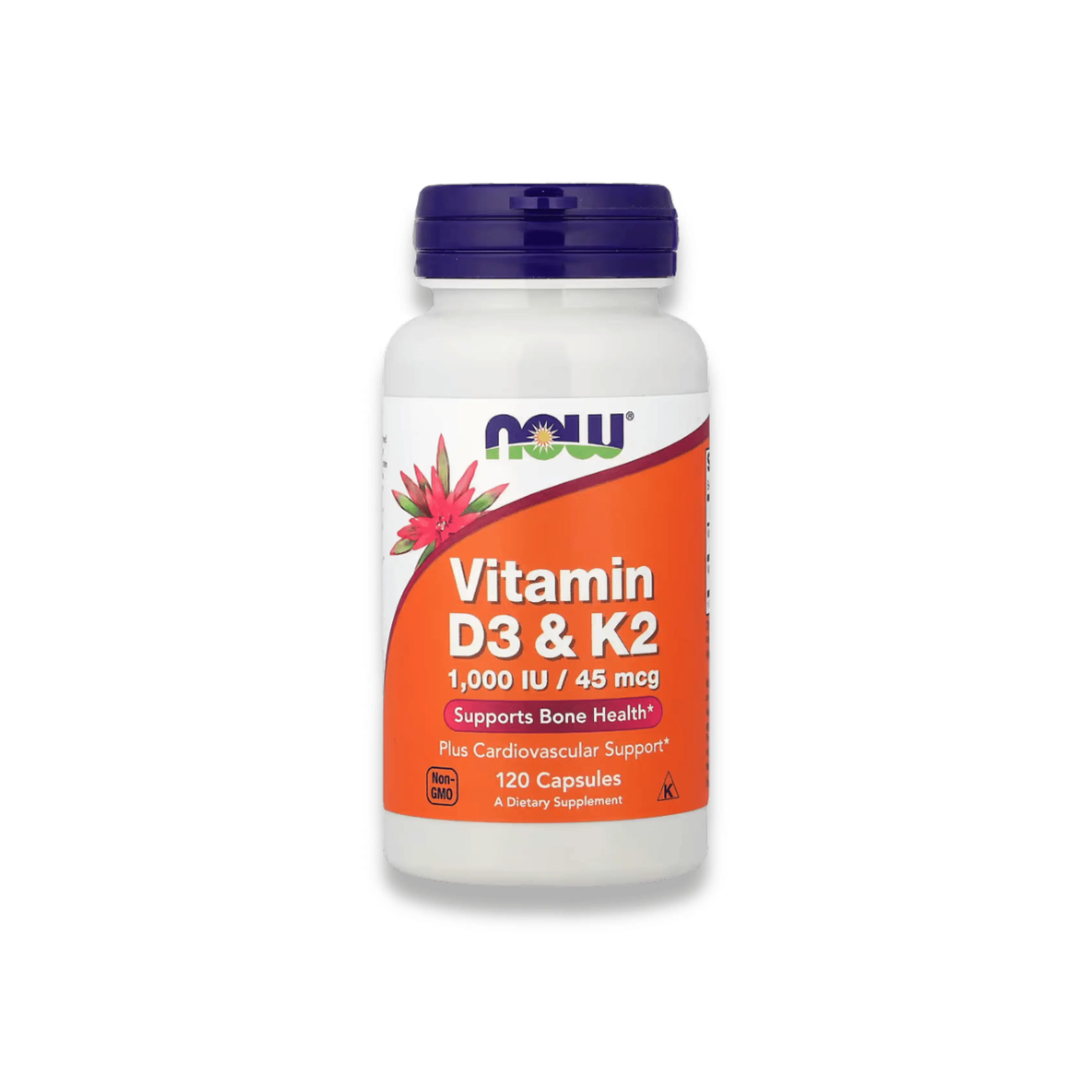 NOW Foods Vitamine D3 & K2 1000IU/45mcg – Santé Cardio