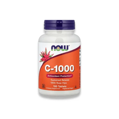 NOW Foods - Vitamine C-1000 Sustained Release + Rose Hips | Immunité & Antioxydant