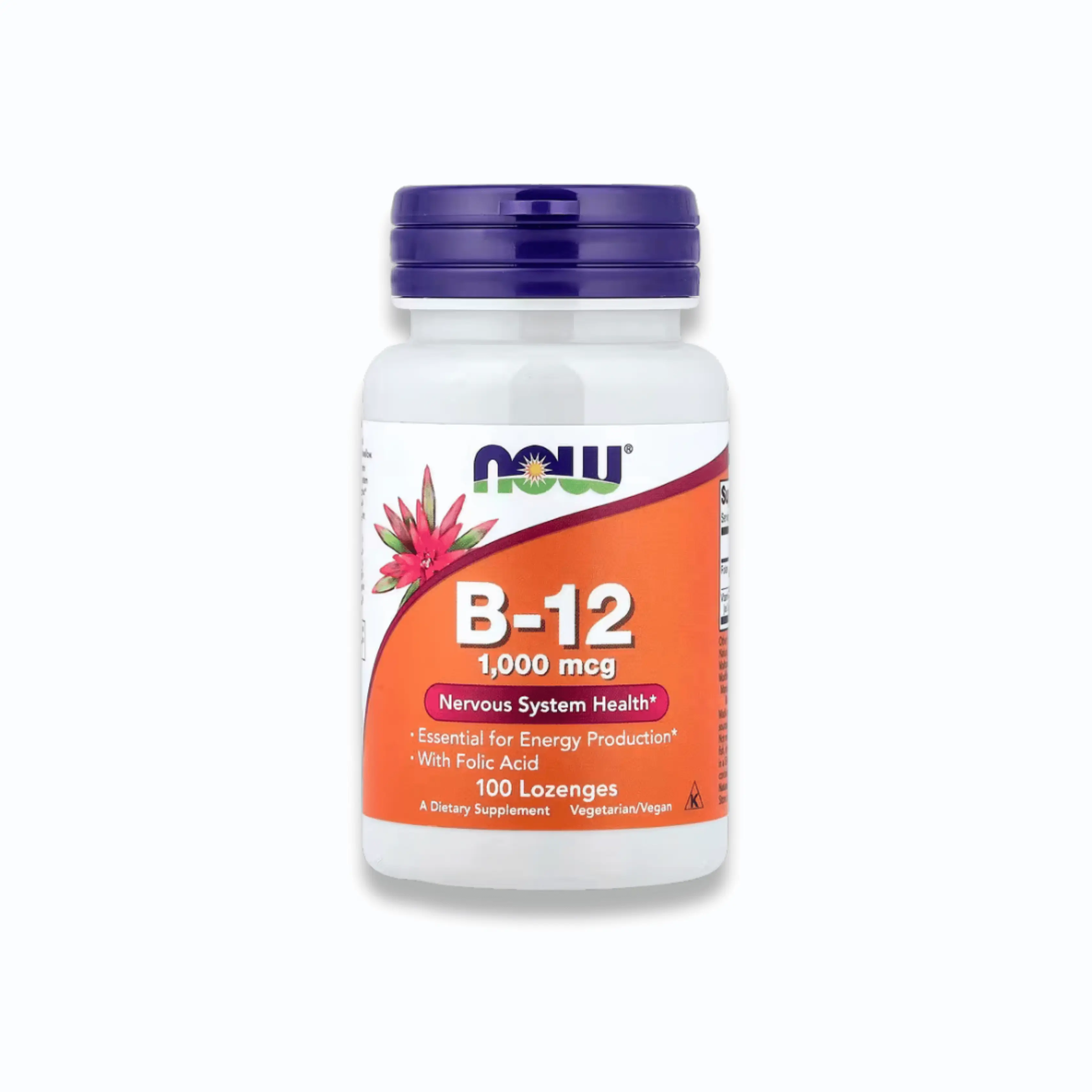 NOW Foods Vitamine B12 1000 mcg – Énergie & Système Nerveux