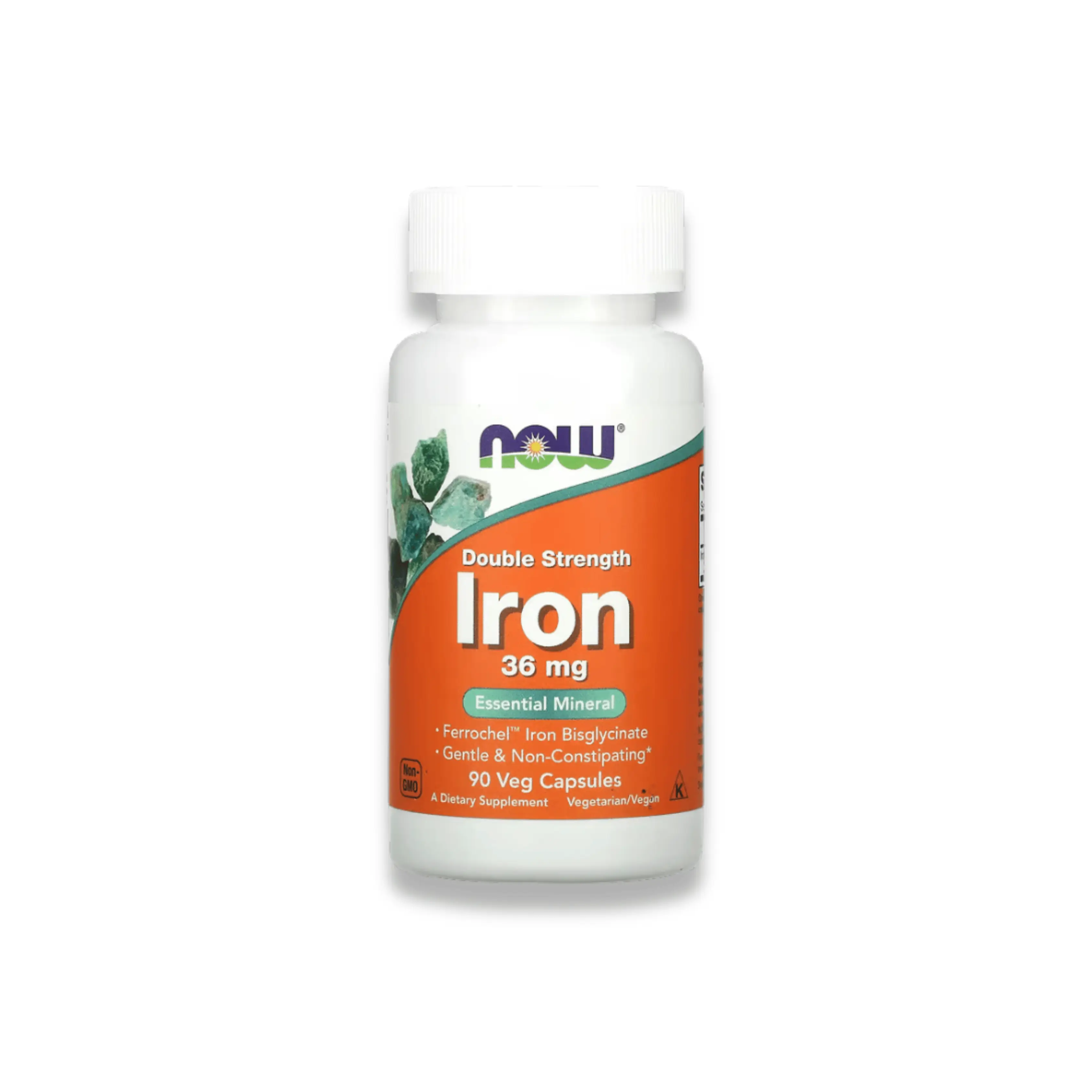 Now foods Iron Fer Ferrochel 36 mg – Haute Absorption, Énergie & Vitalité