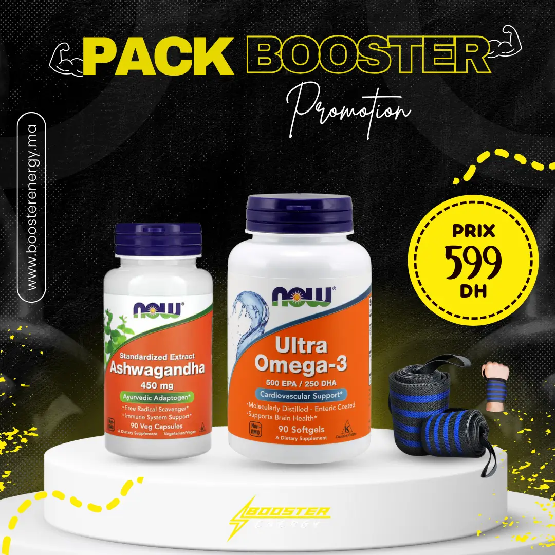 PACK ANTI-STRESS & VITALITÉ CŒUR : Ashwagandha 450mg + Ultra Oméga-3