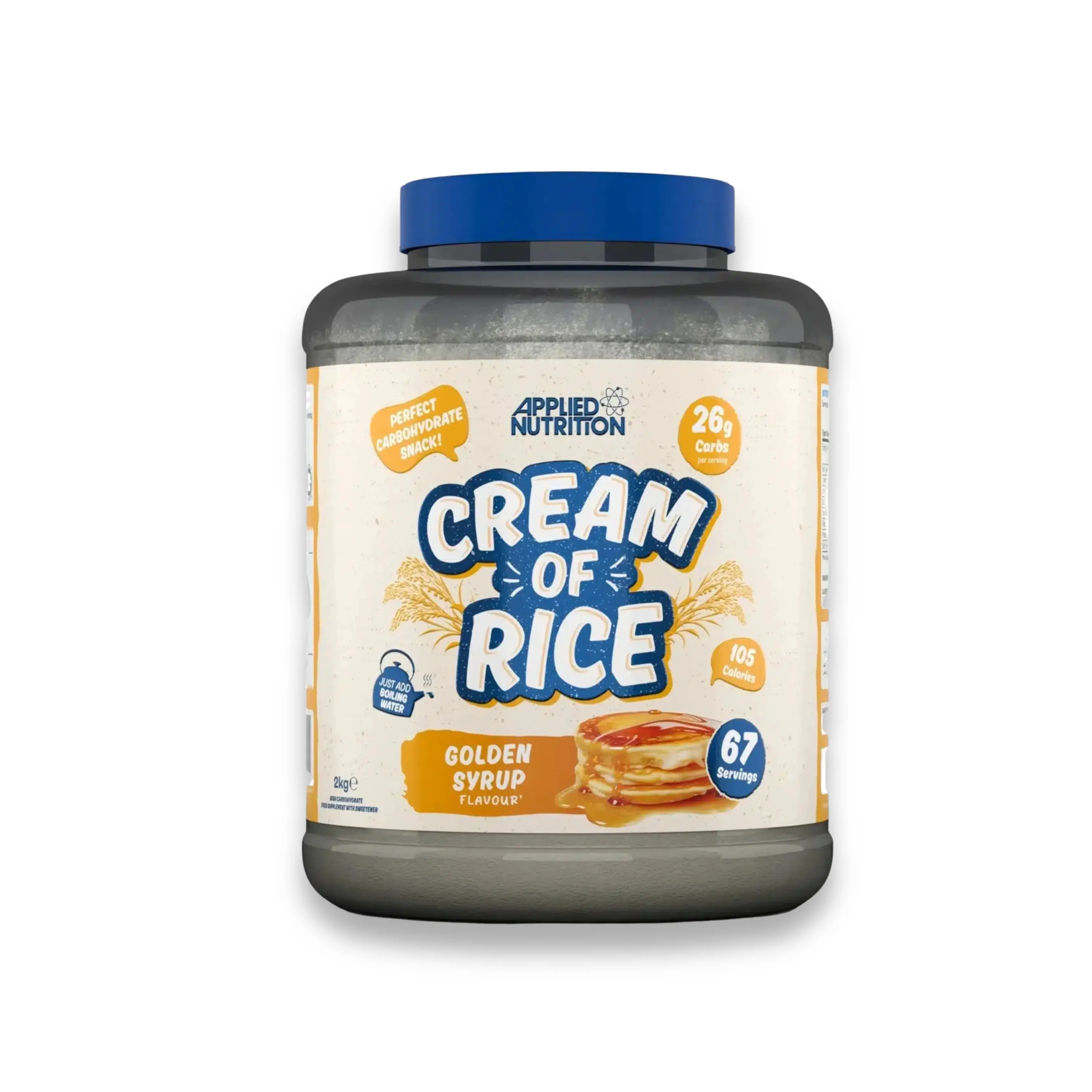 Applied Nutrition Rice Cream 2kg – Glucides pour Entraînement, Énergie Vegan Facile à Digérer