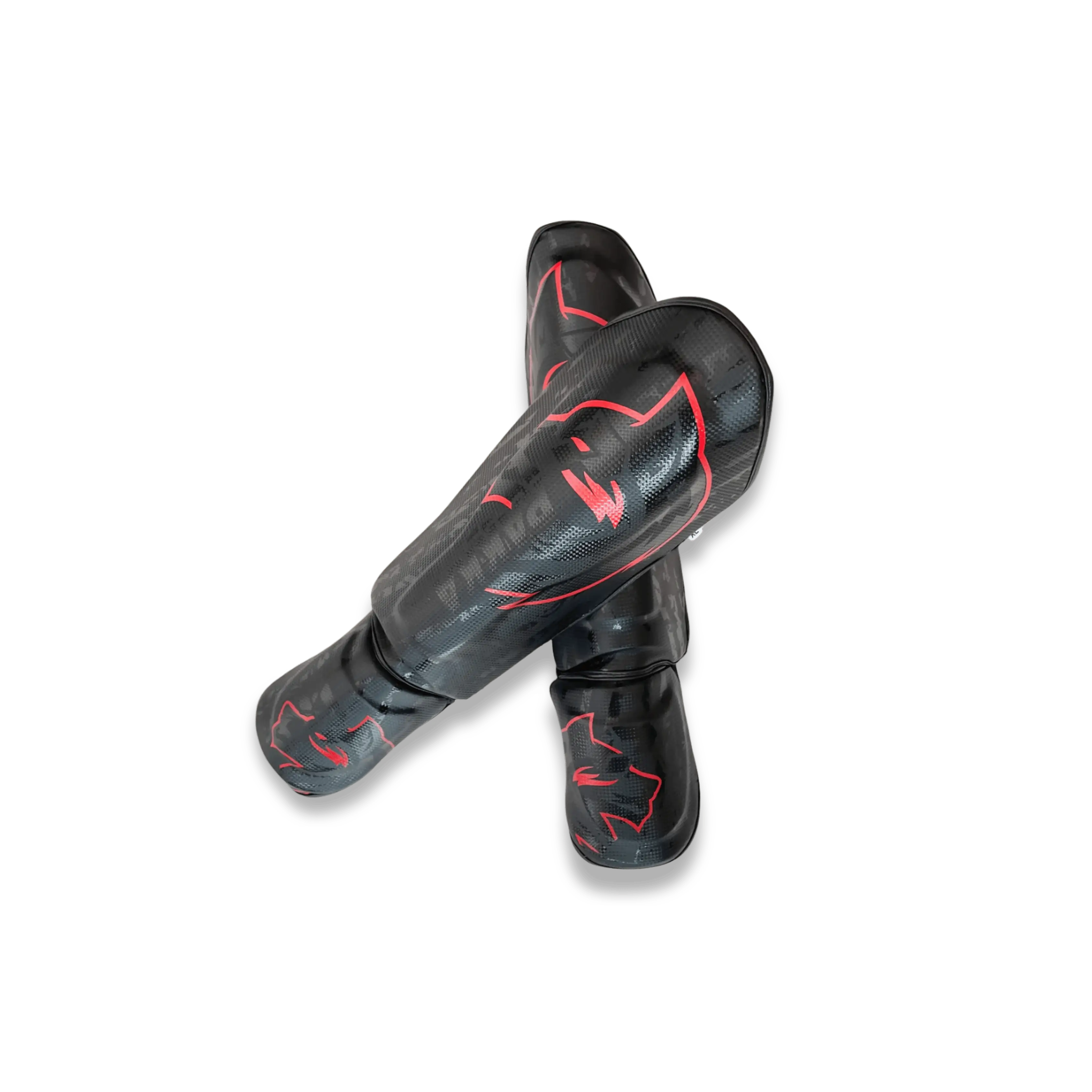 Protège-tibias PAKKA Rouge | Kick-Boxing & Muay Thai