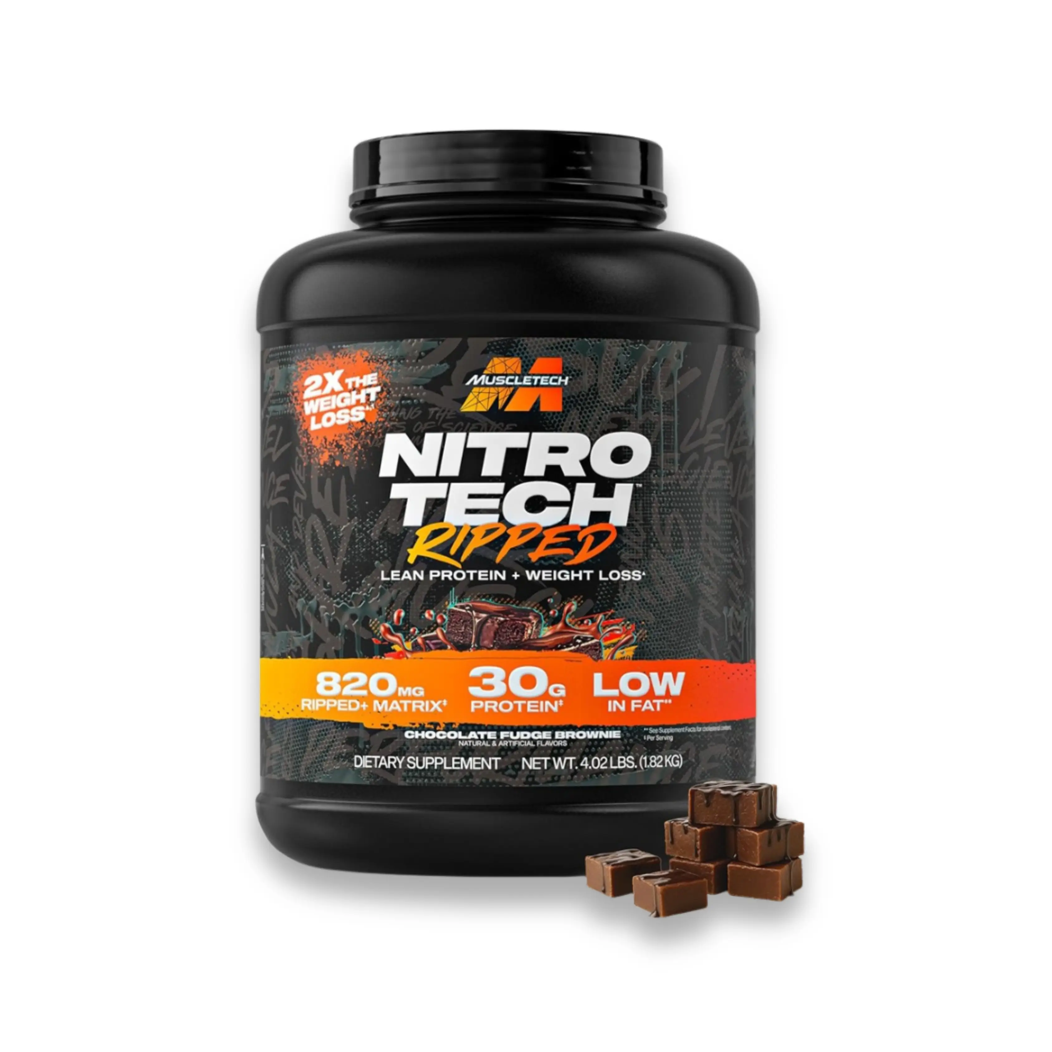 Nitro-Tech® Ripped Protéines Maigres Vanille MuscleTech – 1,81 kg
