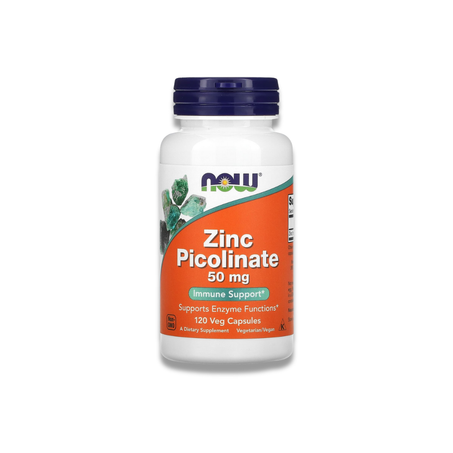 NOW Foods, Zinc Picolinate, 50 mg, 120 Veg Capsules