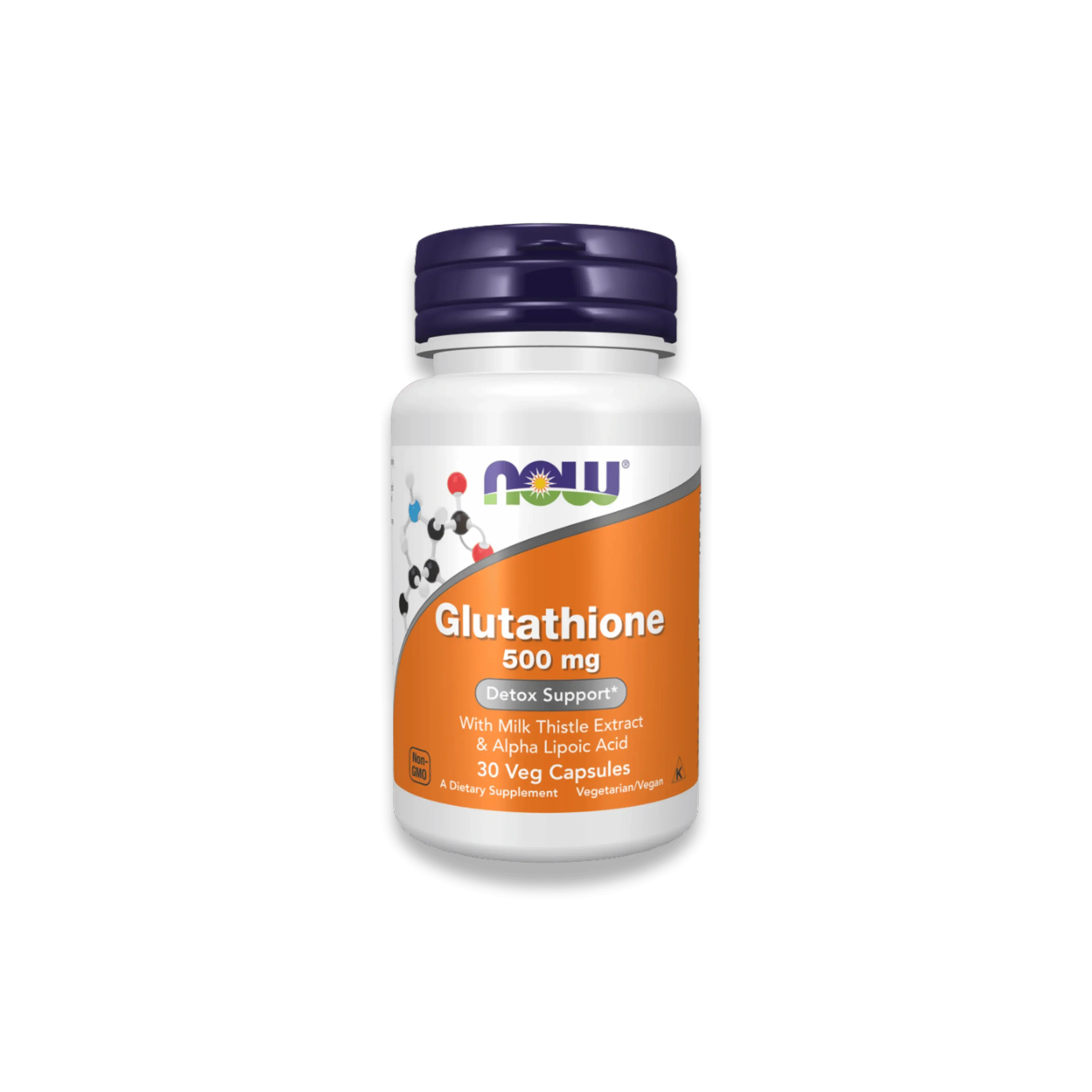 Glutathione 500mg 30 Veg Capsules - Chardon Marie & Acide Alpha-lipoique