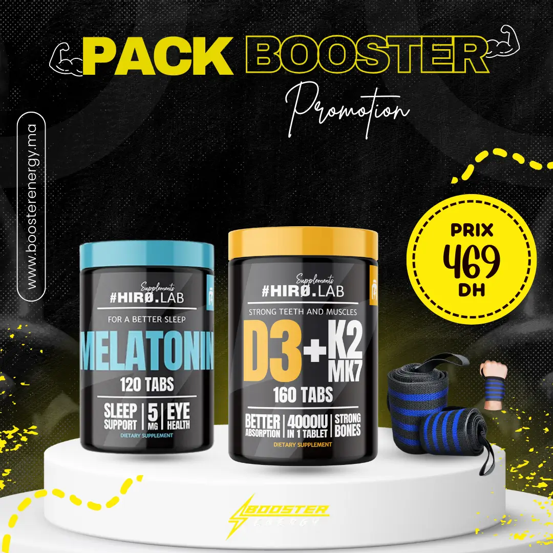 PACK SOMMEIL & PERFORMANCE : Mélatonine, Vitamines D3/K2 et Support Articulaire