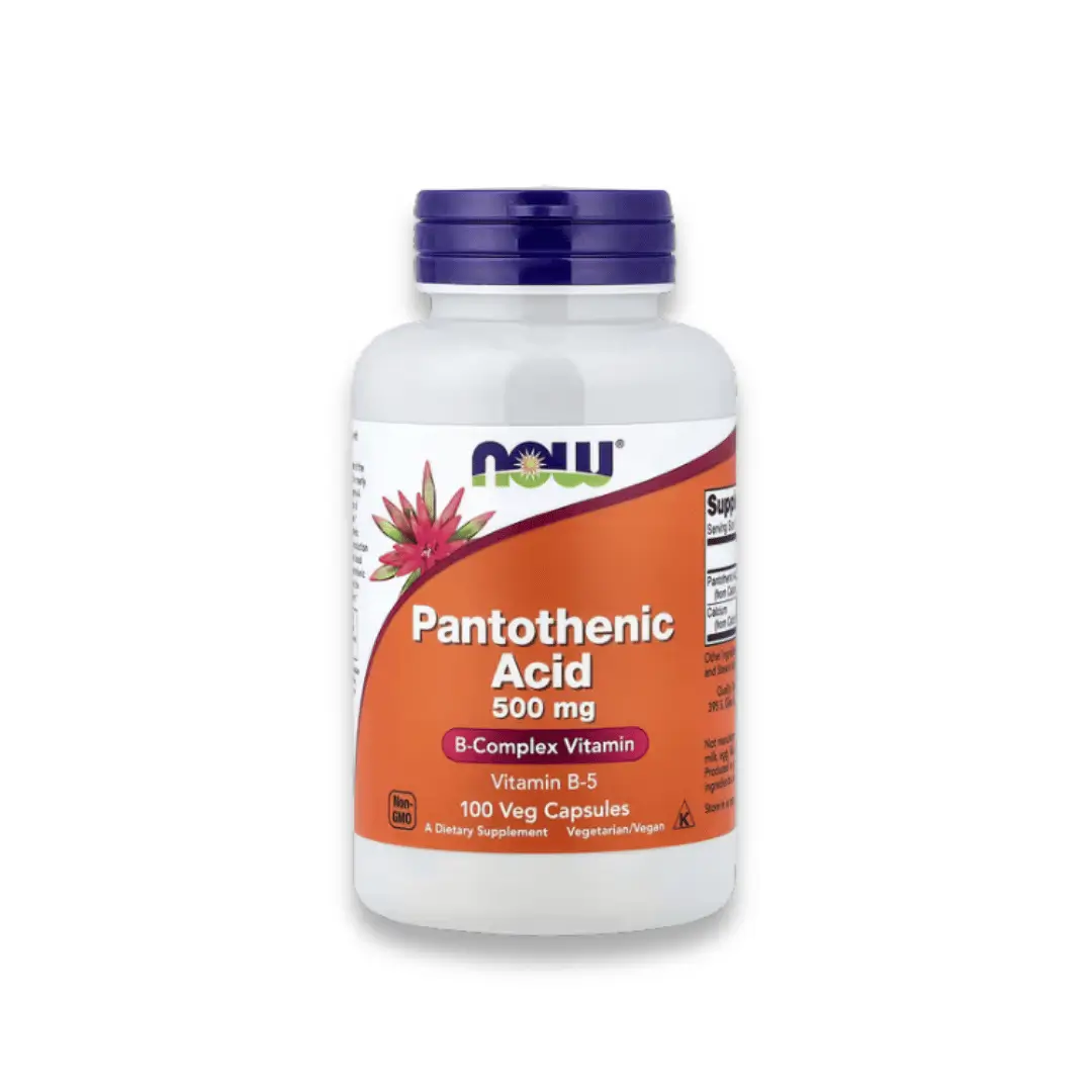 NOW Foods Acide Pantothénique B5 500mg (100 Caps)