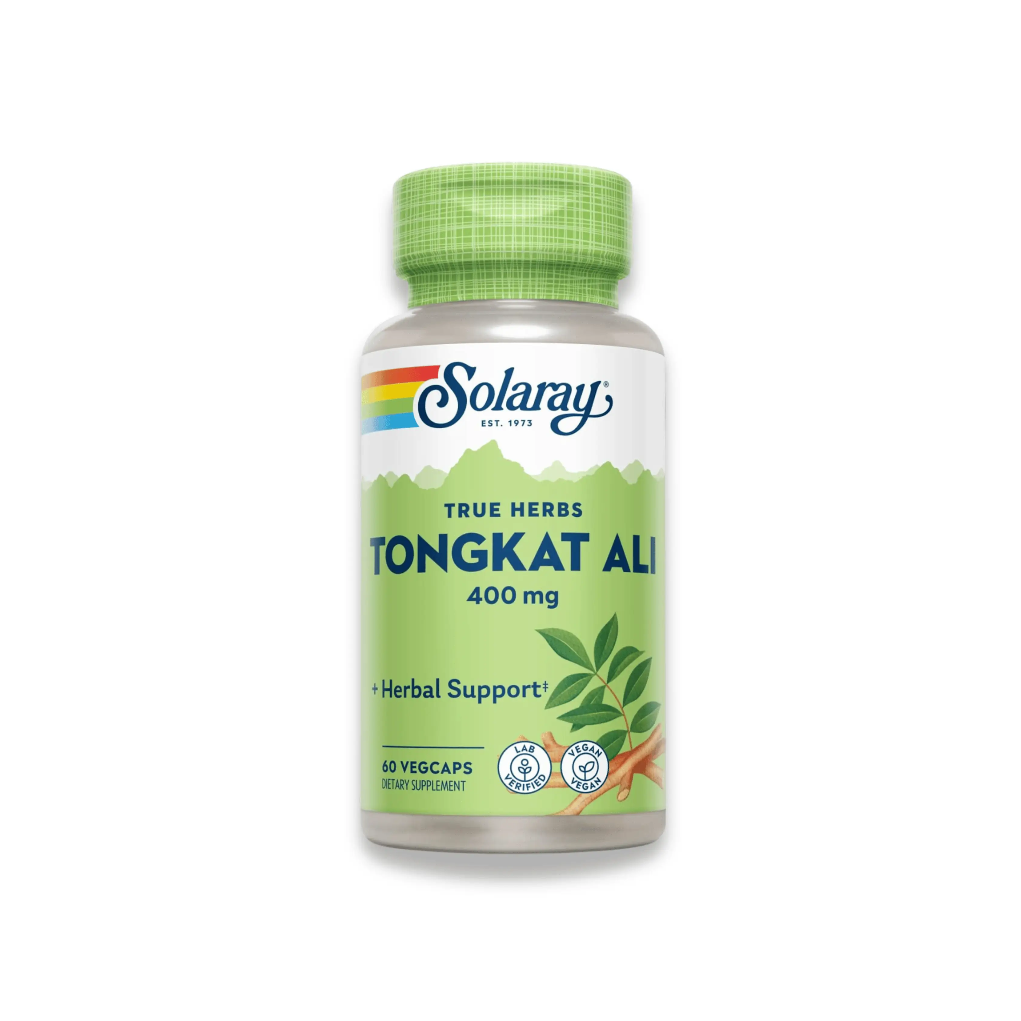 Solaray Tongkat Ali 400mg – Testostérone, Énergie & Libido | 60 Capsules