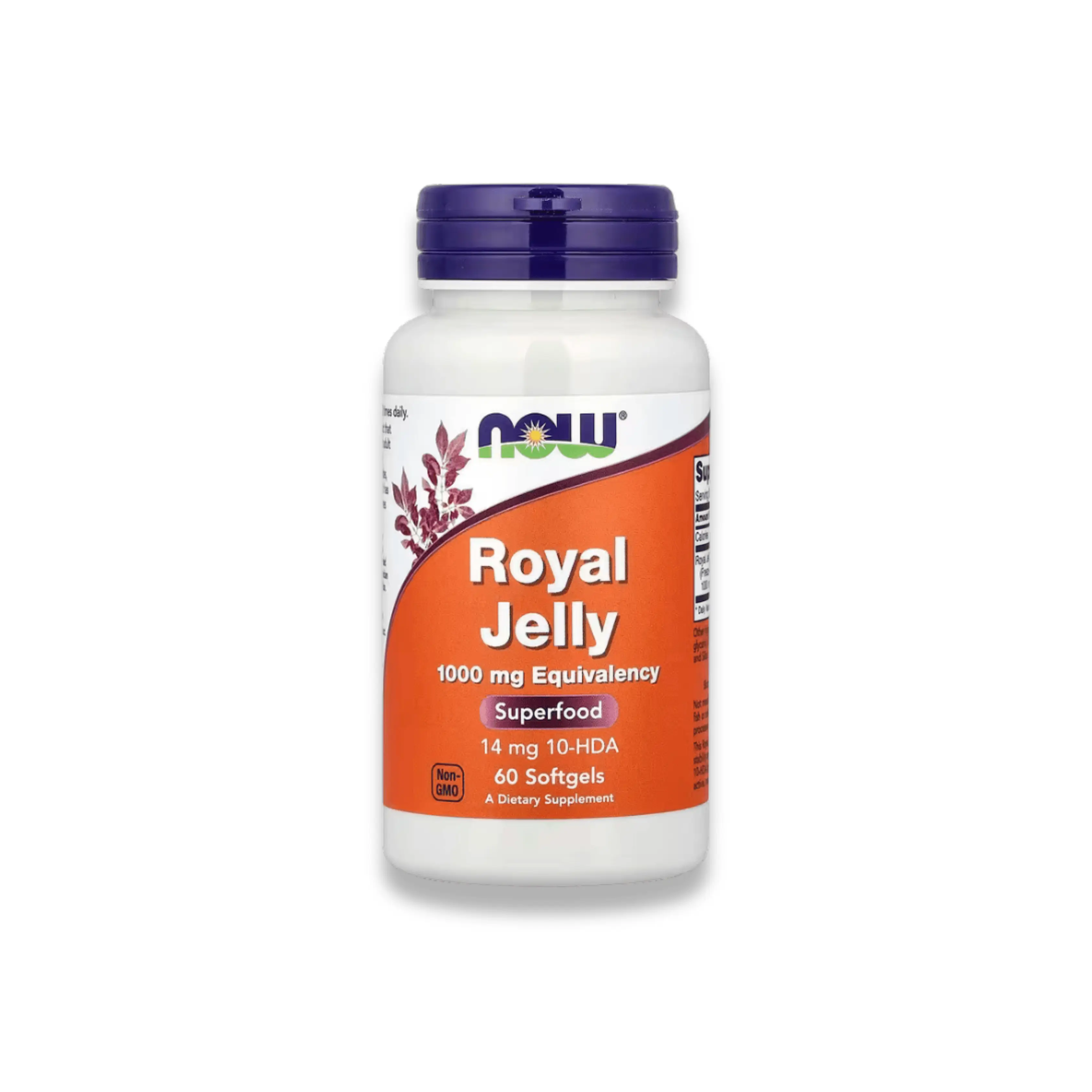 Now Foods Royal Jelly, Gelée Royale Lyophilisée 1000 mg 10-DHA – Énergie & Défenses