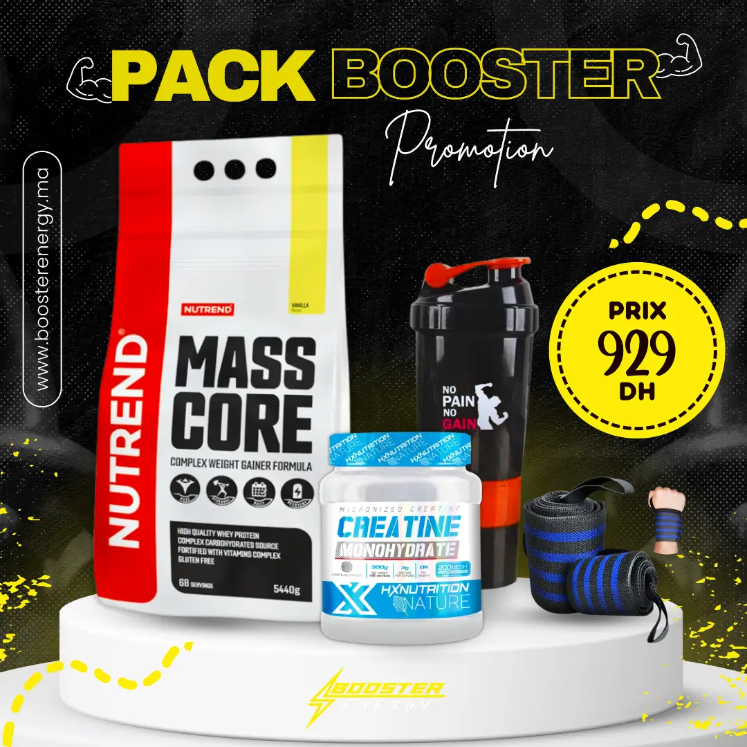 PACK MASS CORE – Prise de Masse & Performance ( Nutrend + HX NUTRITION)