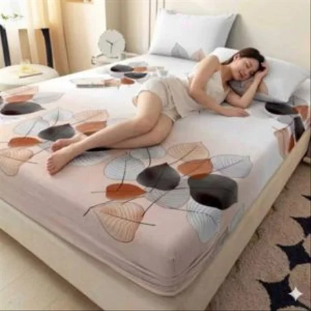 طقم ليزر "برستيج" - غطاء سرير و2 غطاء وسادة بتصميم عصري