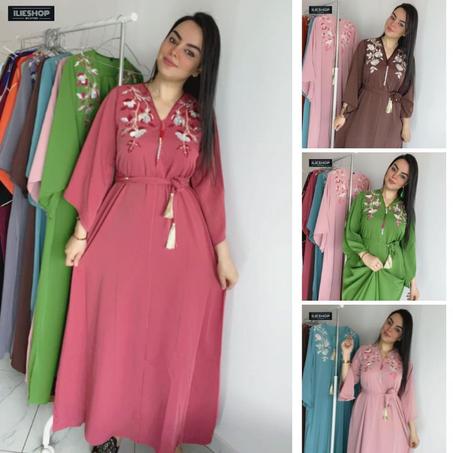 قندورة كلوش دات مظهراً أنيقاً مثالية للأفراح والمناسبات الخاصة