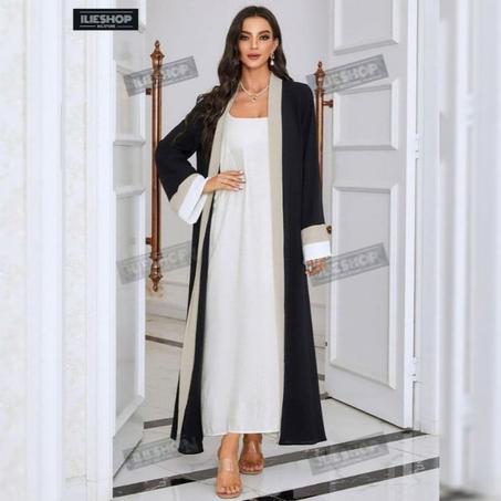 Abaya-Kimono Ouvert Fashion de Luxe