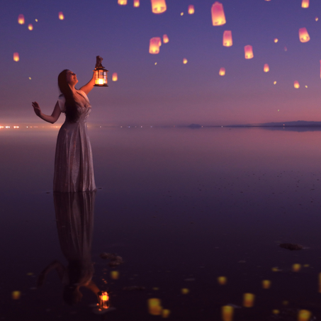 مجموعة فوانيس السماء الطائرة مكونة من 10 قطع