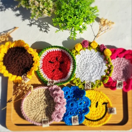 ☕Handmade crochet coasters