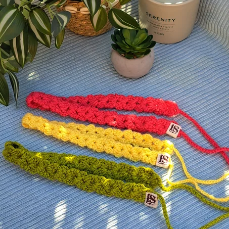 🧶Handmade Crochet Headband & Bandana🌿