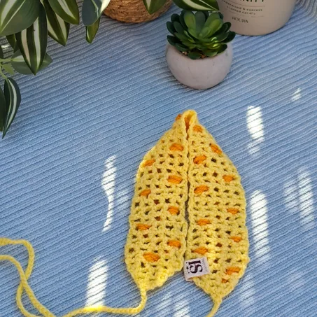 💛🌼 Handmade Yellow Crochet Headband 🌼💛