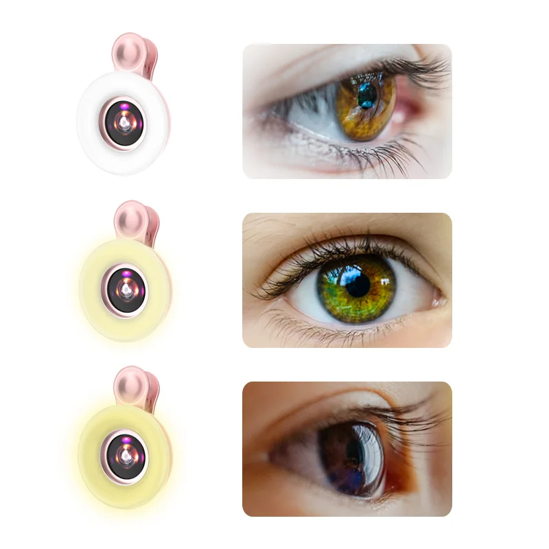 Lentille Macro 15X avec Éclairage LED Rechargeable pour Smartphone