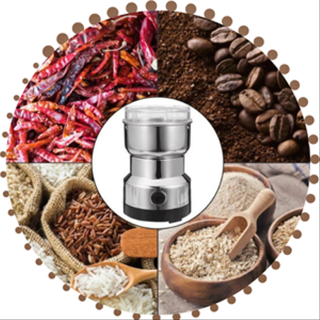 طحانة كهربائية للقهوة وجميع انواع التوابل  ب 4 شفرات و الاكثر مبيعا في المغرب