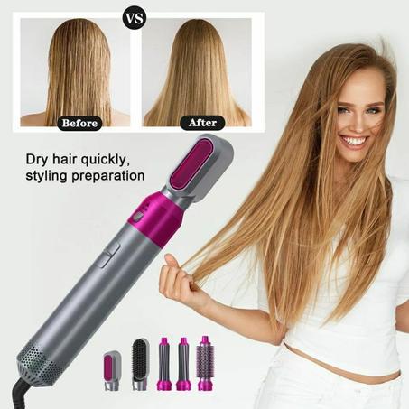 5 in 1 Hair Dryer Airwrap Heat Comb Automatic