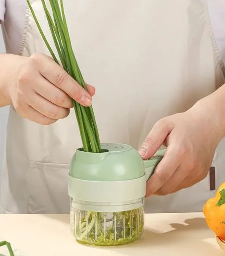 قطاعة الخضار الكهربائية 4 في 1