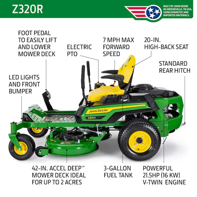 John Deere Z320R ZTrak™ Mower with 42-in. Deck