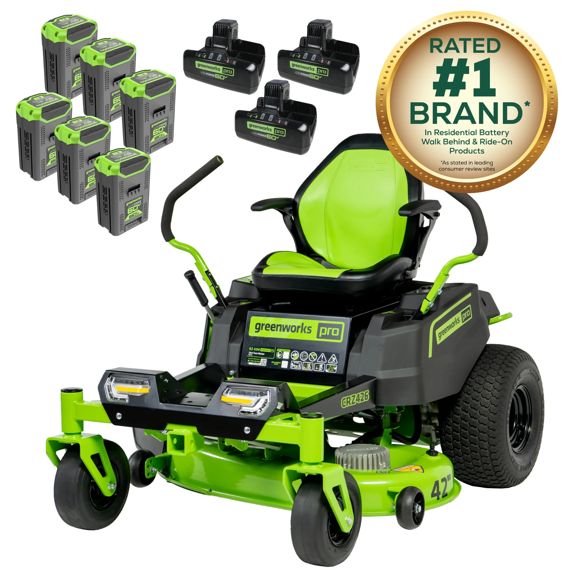 Greenworks Pro 60V 42-Inch CrossoverZ Zero Turn Mower